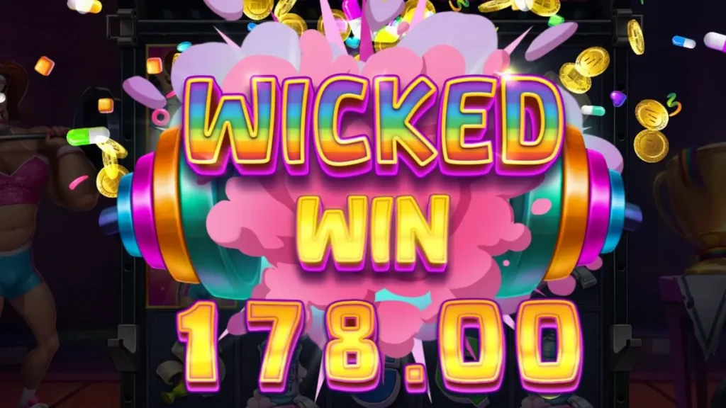 Tampilan visual slot Transformers dengan tema arena neon yang agresif