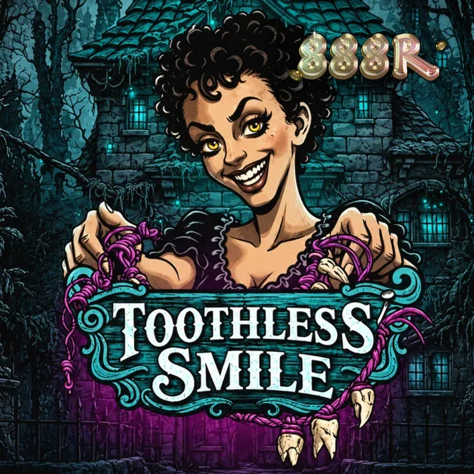 Tampilan visual slot Toothless Smile dengan tema dokter gigi horor